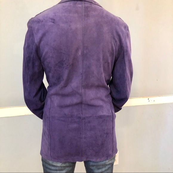 Loro Piana Suede Jacket, Purple.  Italian size 44 - Picture 3 of 16